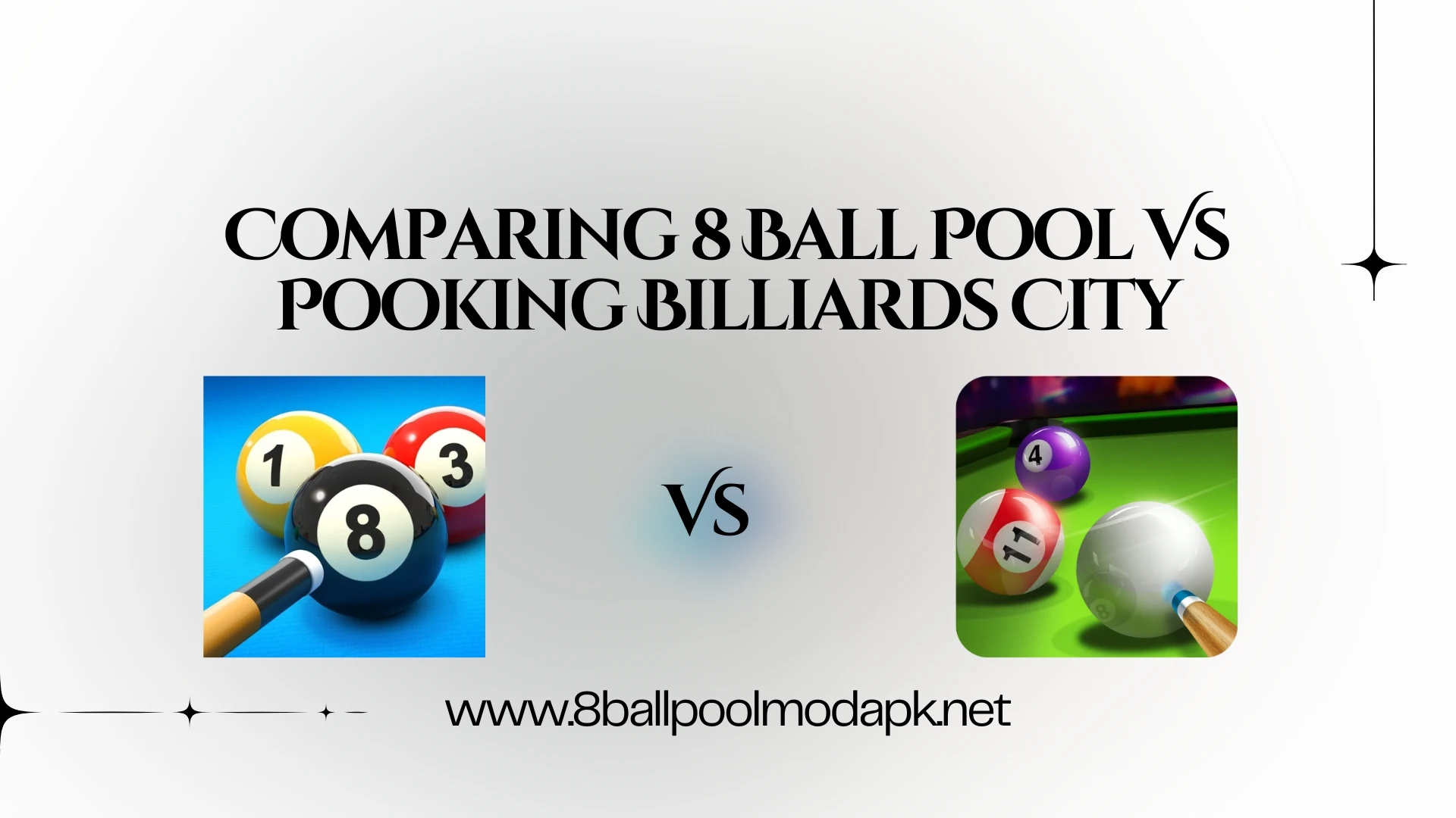 8 ball pool vs pooking billiards